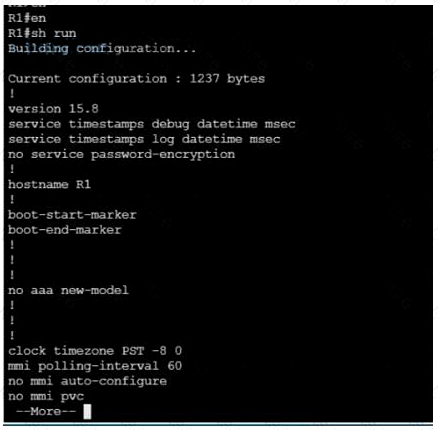 350-401 dumps exhibit
