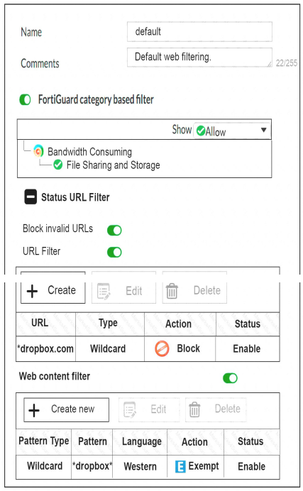 NSE7_EFW-6.2 dumps exhibit
